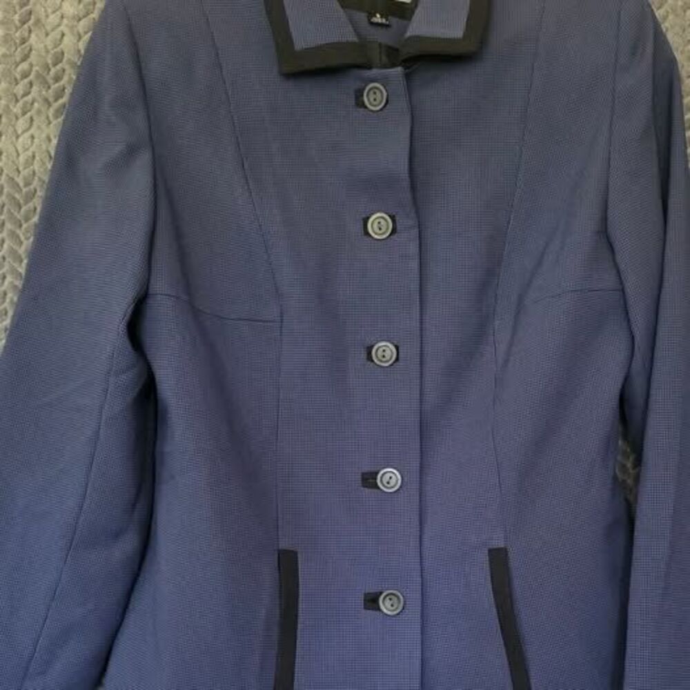 Alex Marie Navy Blazer with Black Contrast Trim